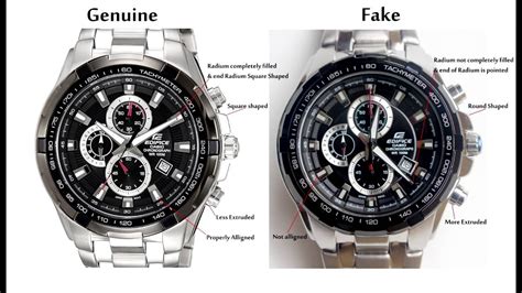 how to identify fake casio edifice watch|casio edifice review.